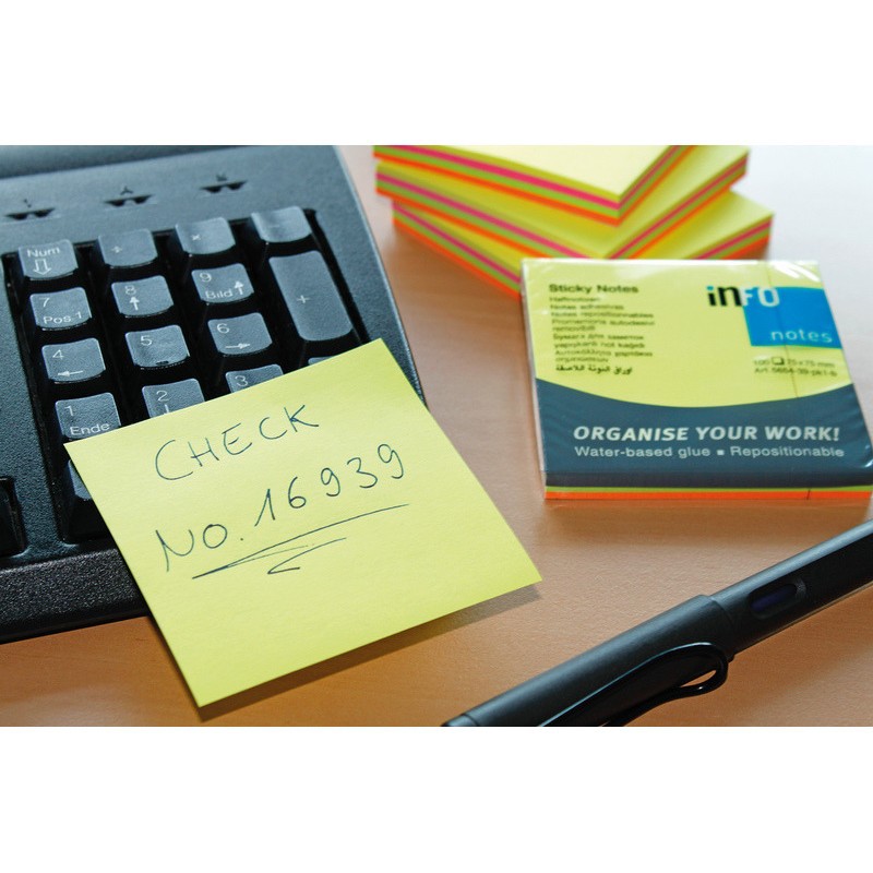 Giấy Notes 3x3 nhiều mầu tươi sáng