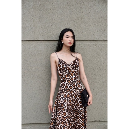 LALAN DRESS_ đầm hai dây linen xoắn ngực