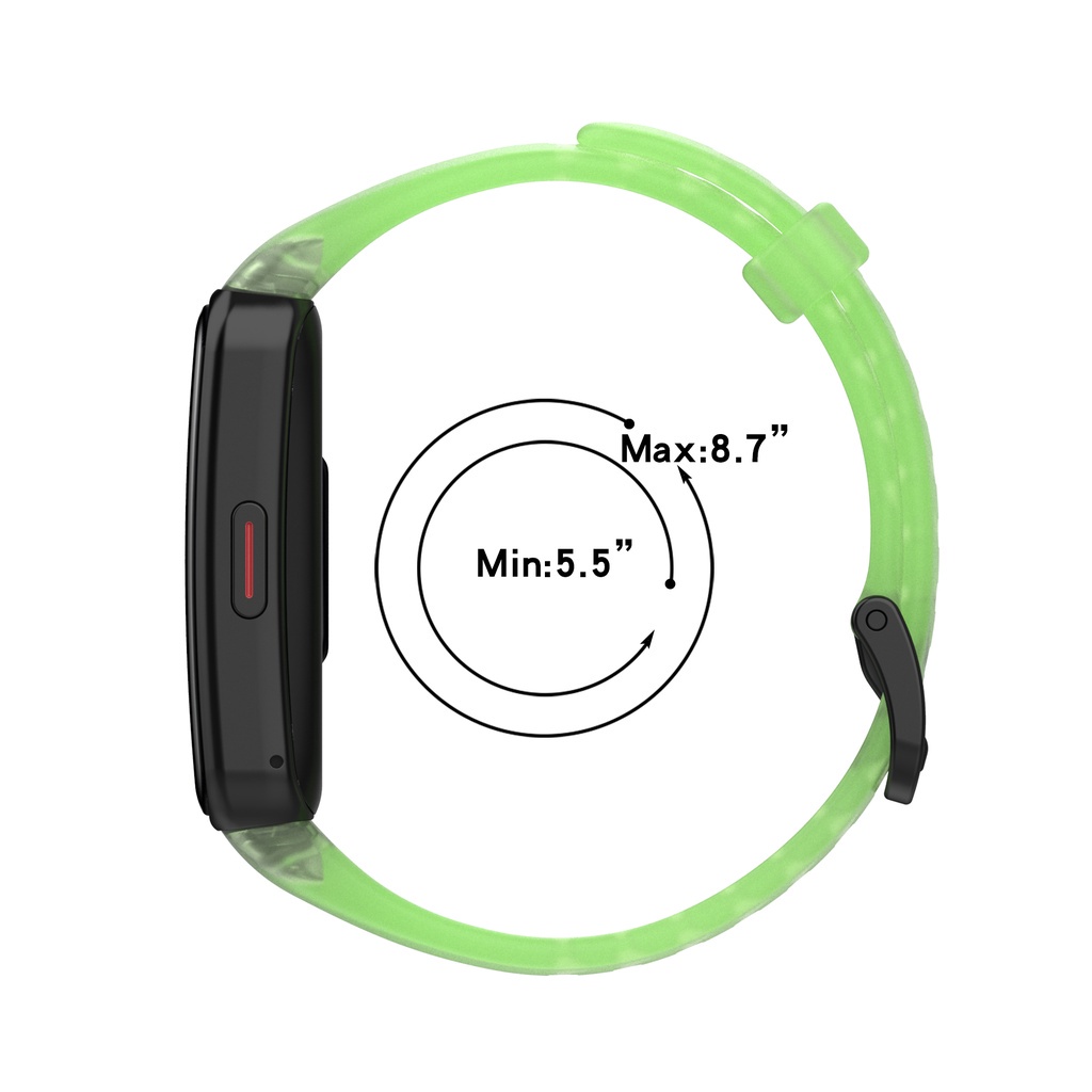 Transparent Silicone Waterproof Strap Band For Huawei band 6 pro Honor Band 6