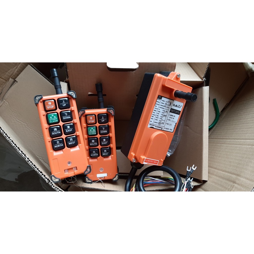 Điều khiển từ xa Telecrane F21-E1B loại 2 tay bấm ( 1 bộ thu, 2 bộ phát)