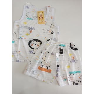 Bộ Ba Lỗ Sợi Tre Cho Bé (Size 6-16kg) (SP001148 )