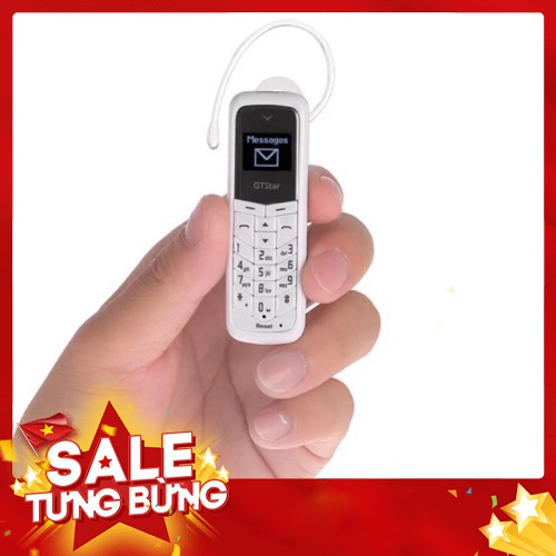 Điện thoại mini 2sim, bàn phím gắn đèn led siêu sáng _ kiêm tai nghe blutooth - Hàng nhập khẩu