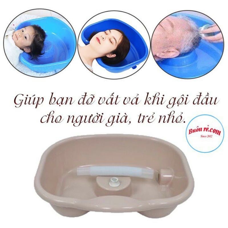 Chậu gội đầu tiện ích tại giường cho người già, bệnh nhân