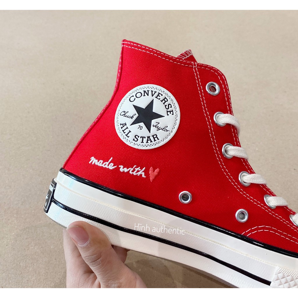 Giày Converse Chuck 70 Valentine's Day đỏ cổ cao