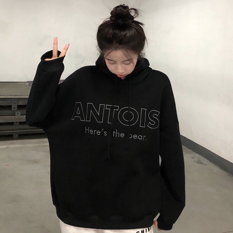 Áo Nỉ Hoodie Nam Nữ ANTOIS form rộng, chất Nỉ Bông dày dặn - Hàng QC | BigBuy360 - bigbuy360.vn