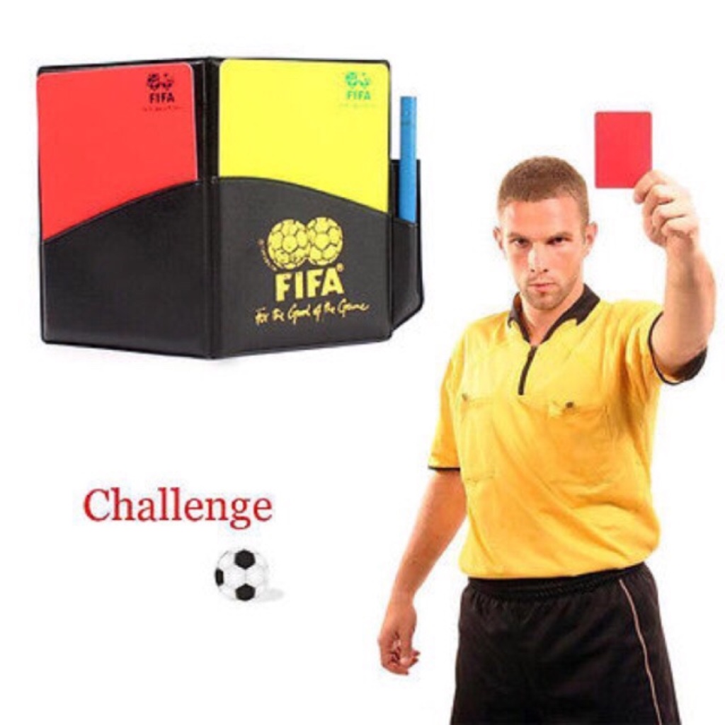 Bộ thẻ phạt thẻ vàng thẻ đỏ bóng đá, thẻ trọng tài chuẩn FIFA - M-BODY SPORT