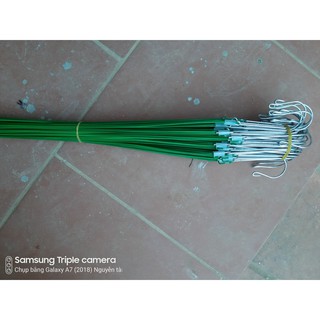 10 móc kẽm bọc nhựa dài 80cm