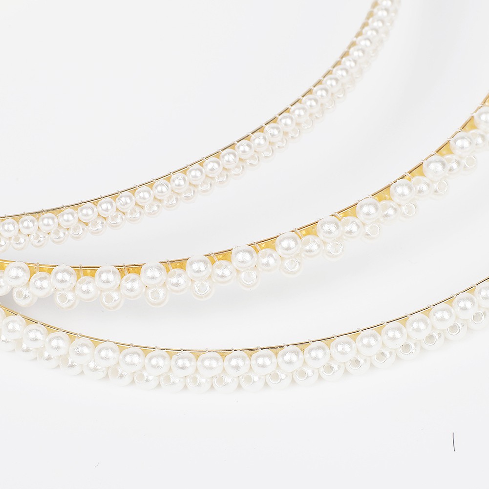 Băng Đô Cài Tóc Đính Ngọc Trai Nhân Tạo Thời Trang