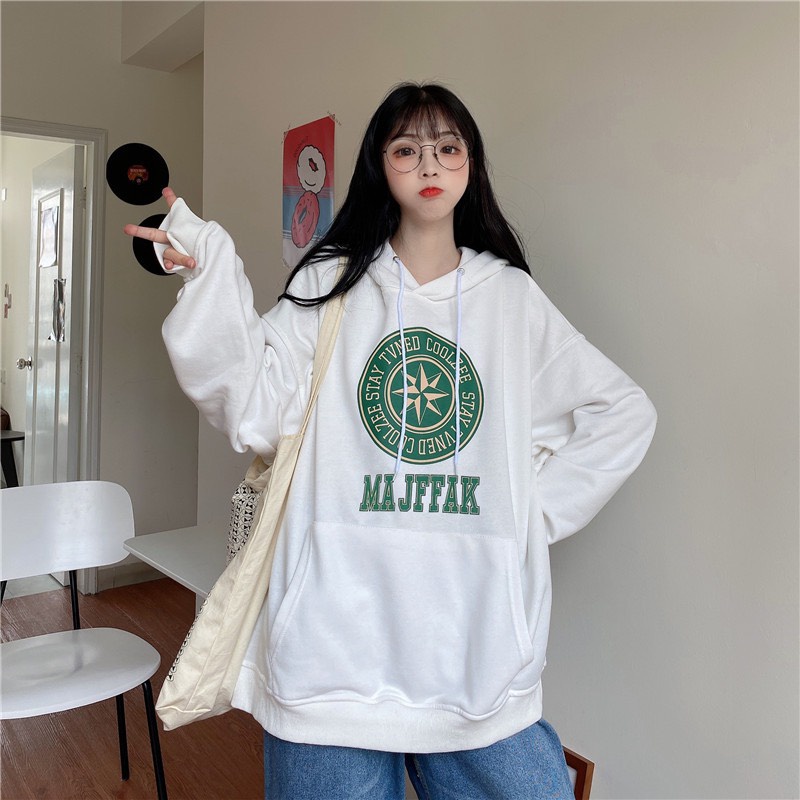 Áo Hoodie Nam Nữ Unisex Dài Tay, Áo có mũ Nỉ Bông Cổ Tròn Form Rộng 40kg-70kg Thời Trang Thu Đông Nhiều Màu - SuzaHouse | BigBuy360 - bigbuy360.vn