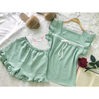 Đồ Mặc Nhà ♥️ Chất Lụa Đũi Tằm ♥️ Tay Ngắn Quần Đùi Siêu Mát Mẻ (Ảnh Thật)