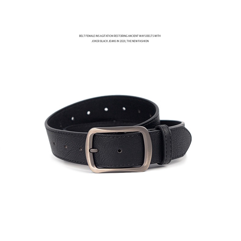Thắt lưng nam da Ulzzang phong cách Hàn Quốc bản 3.8cm TL096  - Thắt Lưng Giá Tốt