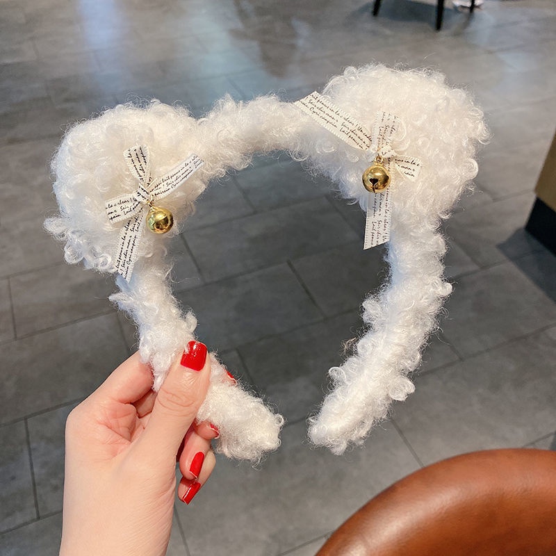 Băng Đô Cài Tóc Rửa Mặt Hình Tai Gấu Ba Chiều Dễ Thương Phong Cách Hàn Quốc