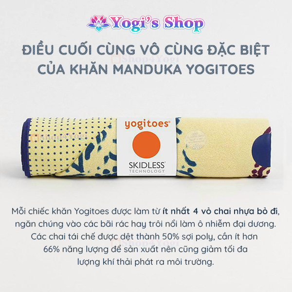 Khăn Trải Thảm Tập Yoga Chống Trượt Manduka Yogitoes Skidless Technology