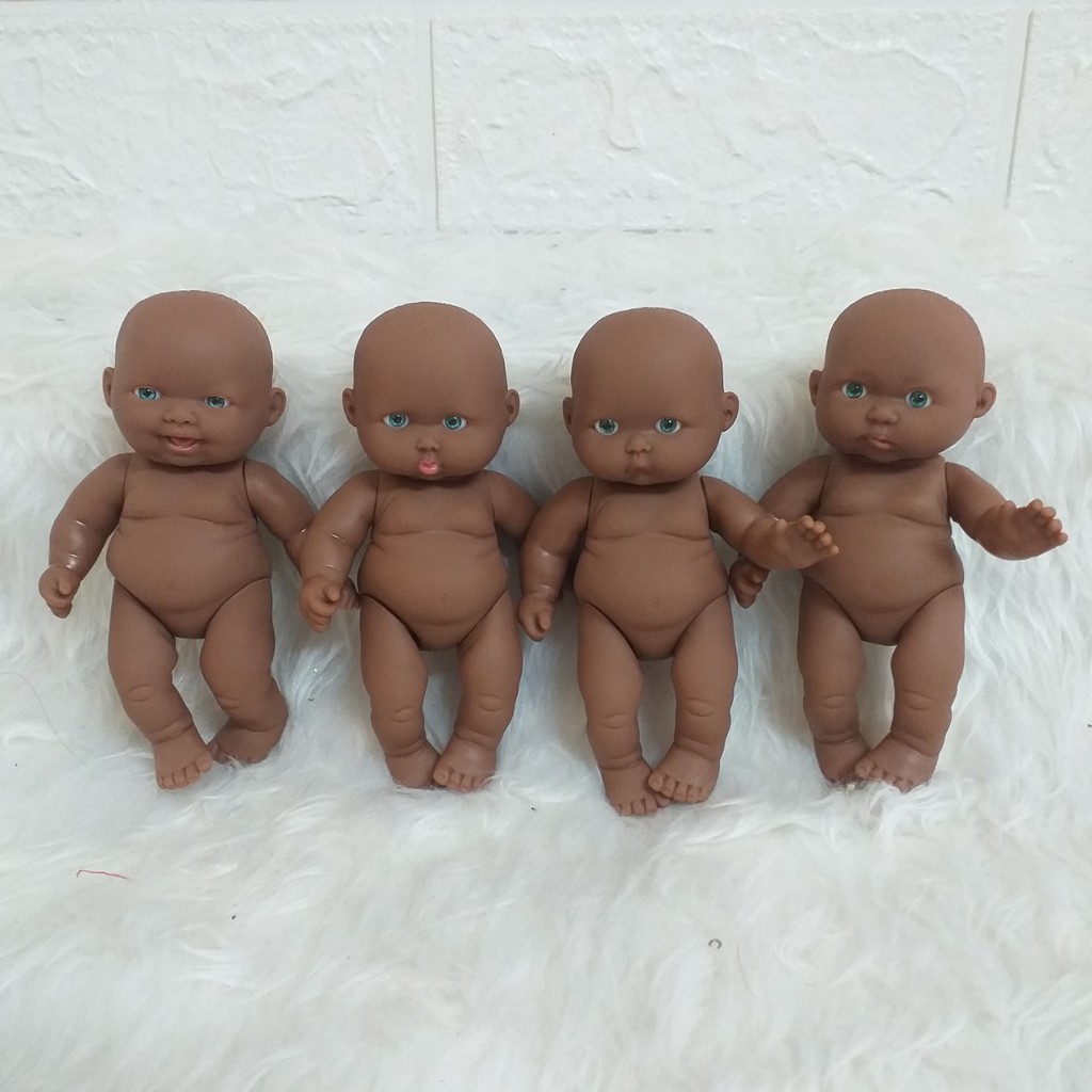 Búp Bê Nhựa Em Bé 12 cm Mắt 3D - Cute Baby Dolls 5 inch