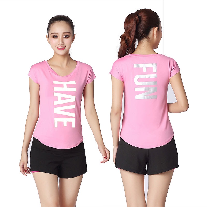 [Hàng Giảm Giá] Áo Thun Thể Thao Nữ Ngắn Tay Size M