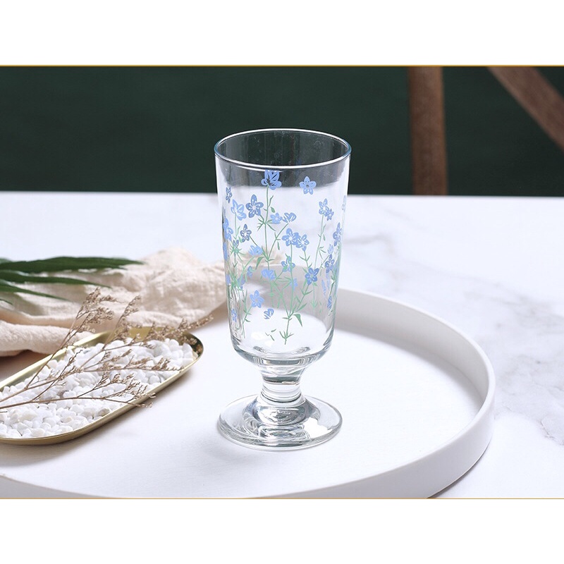 Ly Thủy Tinh Hoàng Gia Vincent In Họa Tiết Hoa Cốc Thuỷ Tinh Giá Rẻ Minhome