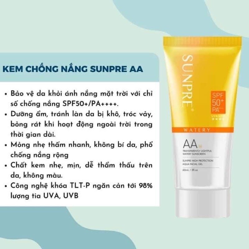 [CTY] Kem Chống Nắng Mona Frema Sunpre DD/Sunpre AA SPF 50+/PA ++++