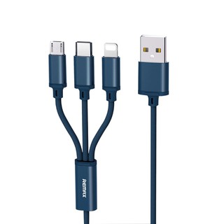 Cáp Sạc 3 Đầu Remax RC-131TH-Type C-Micro Usb