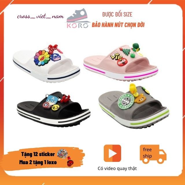 Dép lê cross baya nhiều màu cao cấp💖FREESHIP💖 dép cross baya hotrend HU221 litic
