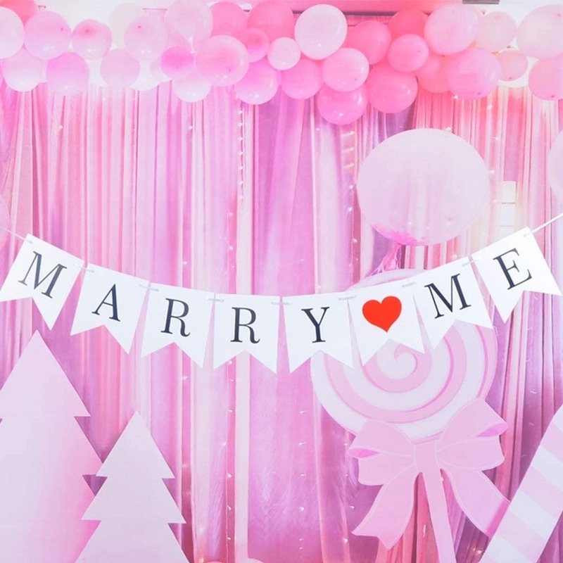 Spot - Cờ I Love You Marry Me Love Dùng Để Trang Trí Tiệc Kỷ Niệm Ngày Lễ Tình Nhân