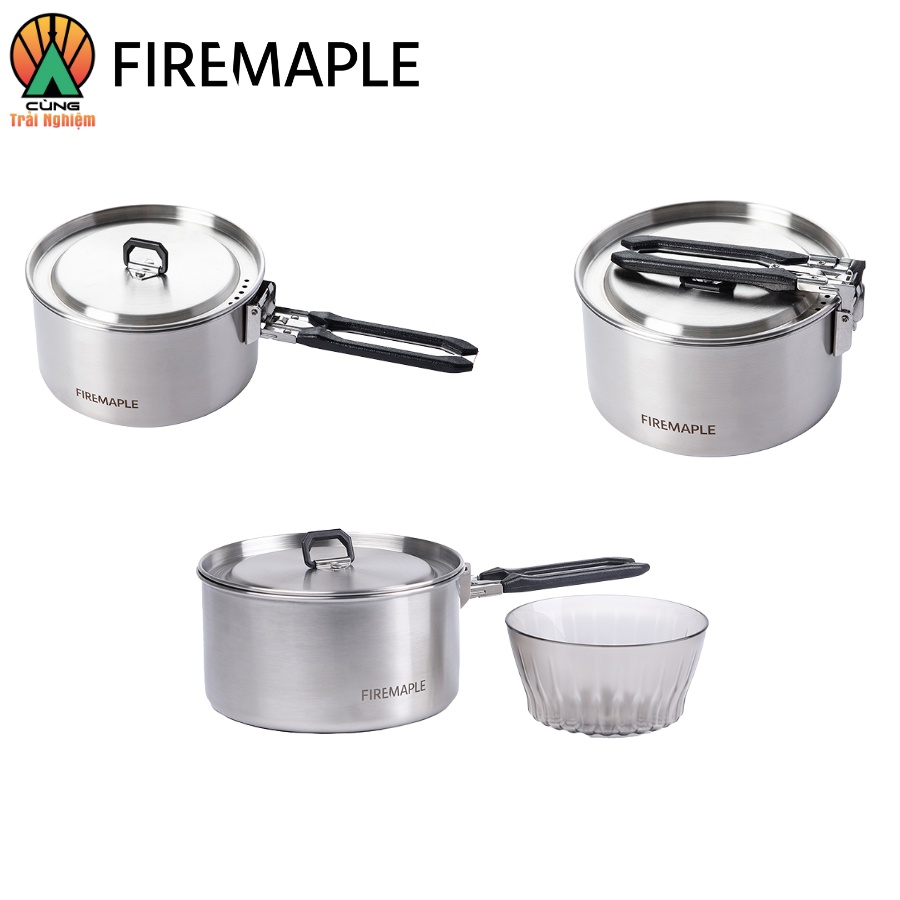 [CHÍNH HÃNG] Nồi Antarcti Pot Thép Không Gỉ Fire Maple Chuyên Dụng Dã Ngoại, Du Lịch, Nấu Ăn Ngoài Trời FMI-POT02