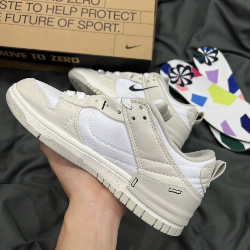 GIÀY SB DUNK LOW DISRUPT 2 PALE LVORY GREY XÁM BẠC LAI AU