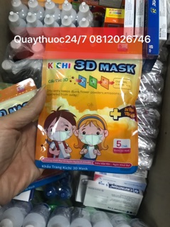 KHẨU TRANG KICHI 3D MASK(túi 5 chiếc)