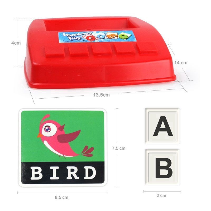 Kids Recognize English Spelling Card Spell Letter Game Educational Toy Early Learning Tool Toy