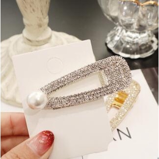 Kẹp tóc đính ngọc trai nhân tạo thiết kế thời trang dành cho nữ