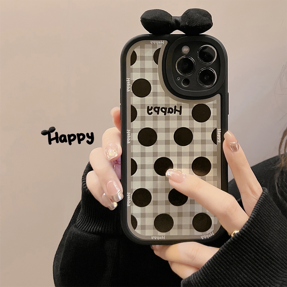 Ốp điện thoại silicon họa tiết chấm bi 3d thích hợp cho iphone 7 8 plus x xr xs 11 12 13 mini pro max se 2020