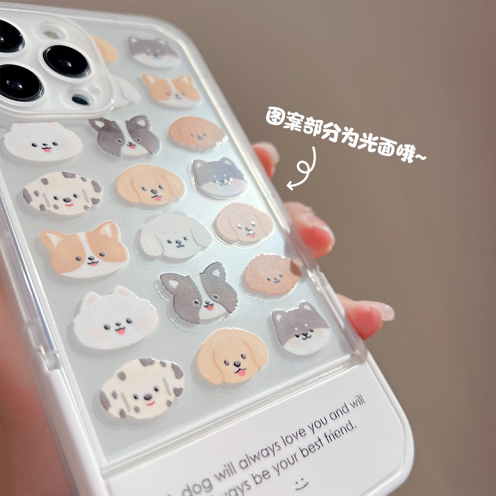 Ốp Điện Thoại Dẻo Họa Tiết Hoạt Hình Chú Chó Dễ Thương Chống Sốc Cho iPhone 13 12 11 Pro XS Max X XR 7 8 plus