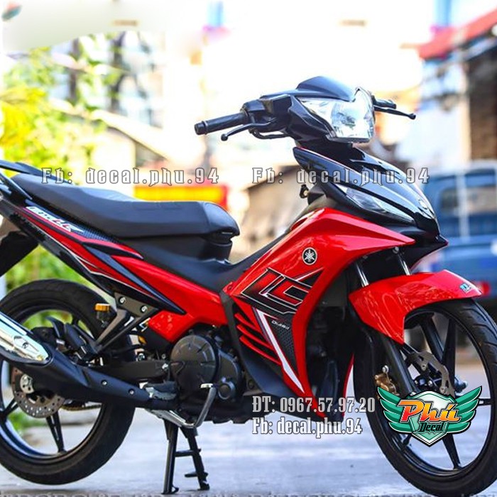 Tem rời EX 135 LC 2011-2014 đỏ đen