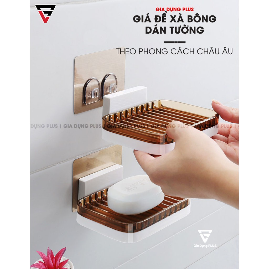 Khay kệ đựng xà bông - xà phòng dán tường hai lớp, chắc chắn, chống nước cao cấp ShuangQuing