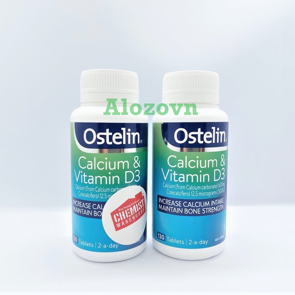Canxi Bầu Ostelin - Ostelin Canxi và Vitamin D3 cho bà bầu 130 viên