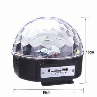 Loa Phát Nhạc Có Đèn 7 Màu Xoay 360 Độ