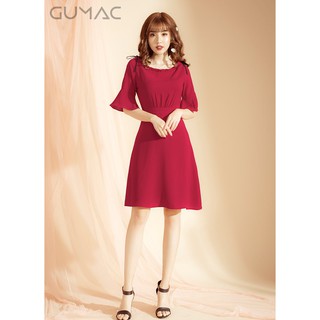 Đầm cổ thuyền tay loe gumac ms03915