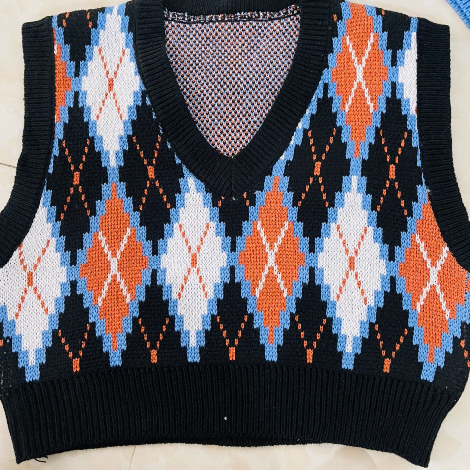 Áo len gile croptop Gile len trám nhiều màu Gile len mịn đẹp phong cách Hàn Quốc - Dolce Len05