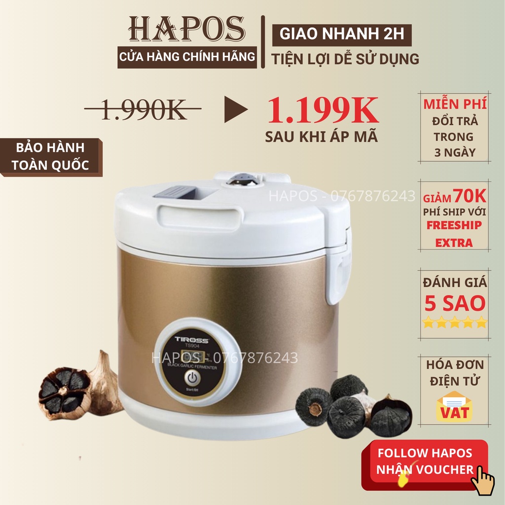 Máy làm tỏi đen TIROSS TS904 - HAPOS