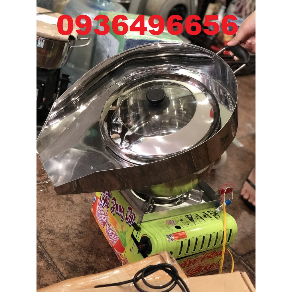 Máy làm bắp rang bơ chạy gas, máy nổ bỏng ngô sử dụng gas...