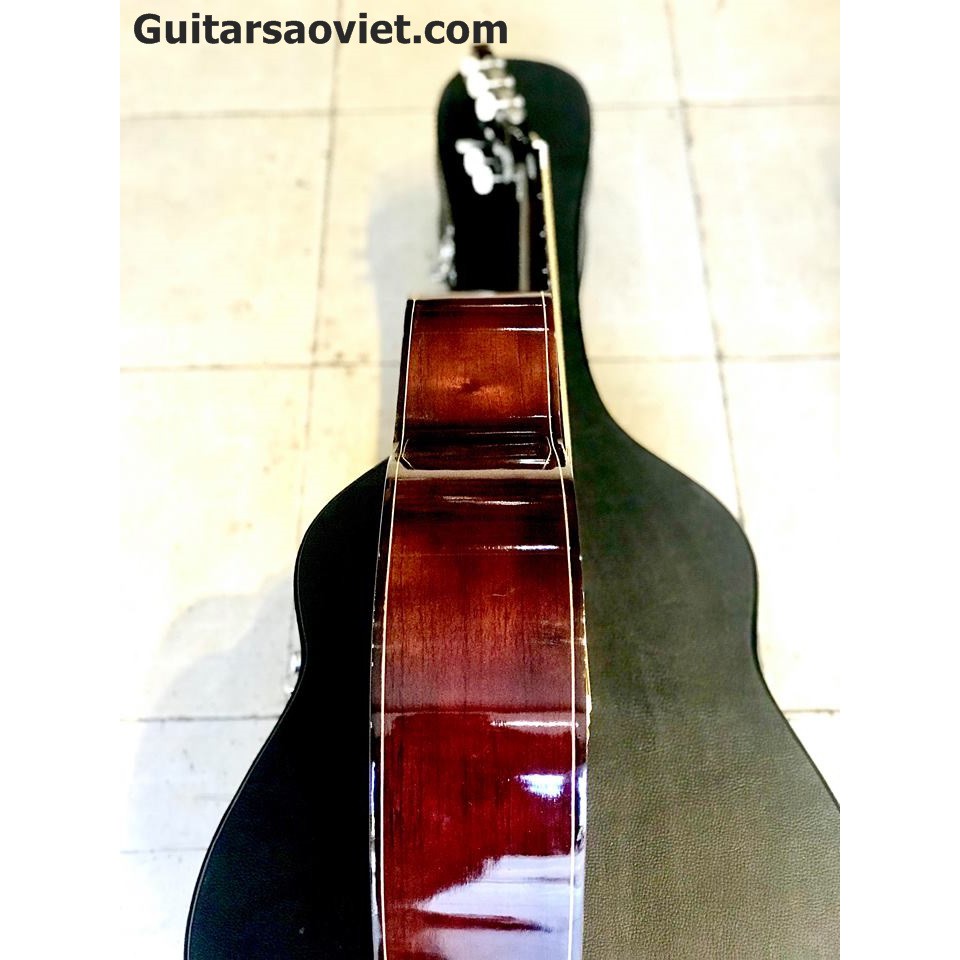 [Giá hủy diệt] Đàn guitar classic gỗ nguyên miếng có ty chỉnh cong cần SV-11HD