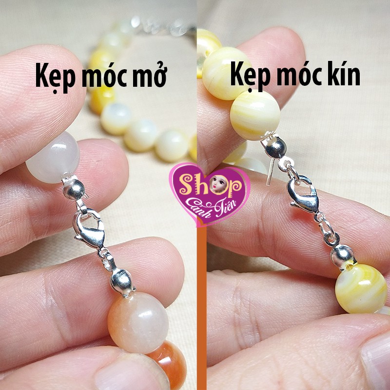 Gói 100 chiếc Kẹp Vỏ Sò kim loại kết nối đầu dây Làm vòng cổ, vòng tay