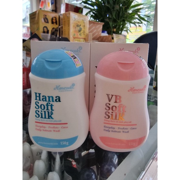 dung dịch vệ sinh HANA SOFT SILK 150g  ( chuẩn cty )