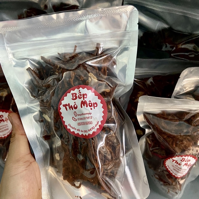 500GR KHÔ HEO CHÁY TỎI DAS/KETO