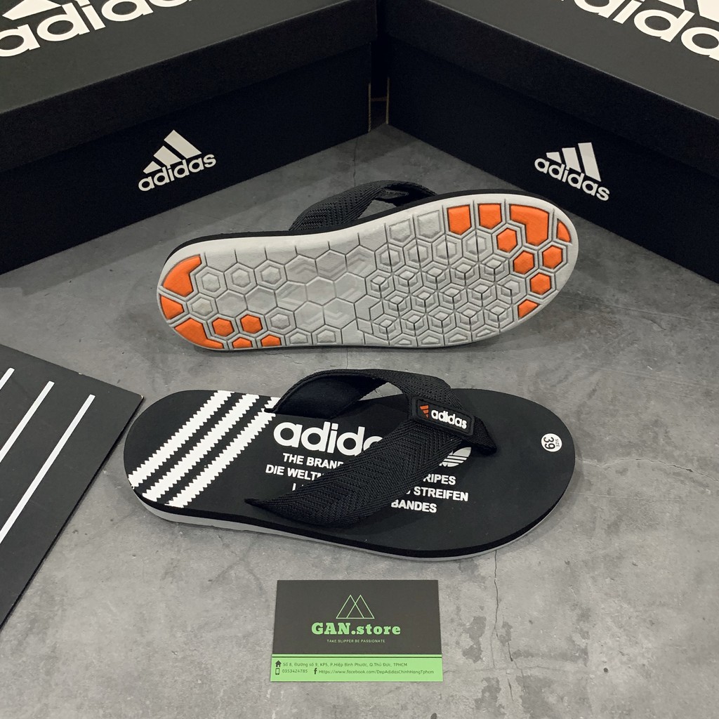 Dép Kẹp Adidas Chính Hãng (Đen) ️🥇 New B new Xịn ::p new 🌐 :)