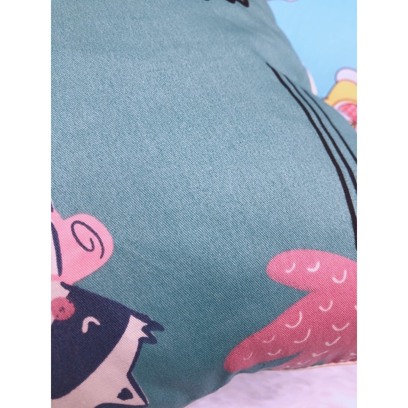 Gối cho bé vỏ cotton lụa 100% thoáng mát, thấm hút tốt ( được chọn mẫu)