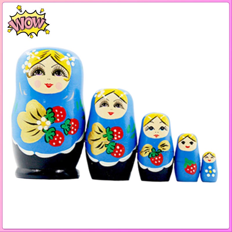 Bộ 5 Búp Bê Nga Matryoshka Dùng Làm Quà Tặng Giáng Sinh / Năm Mới