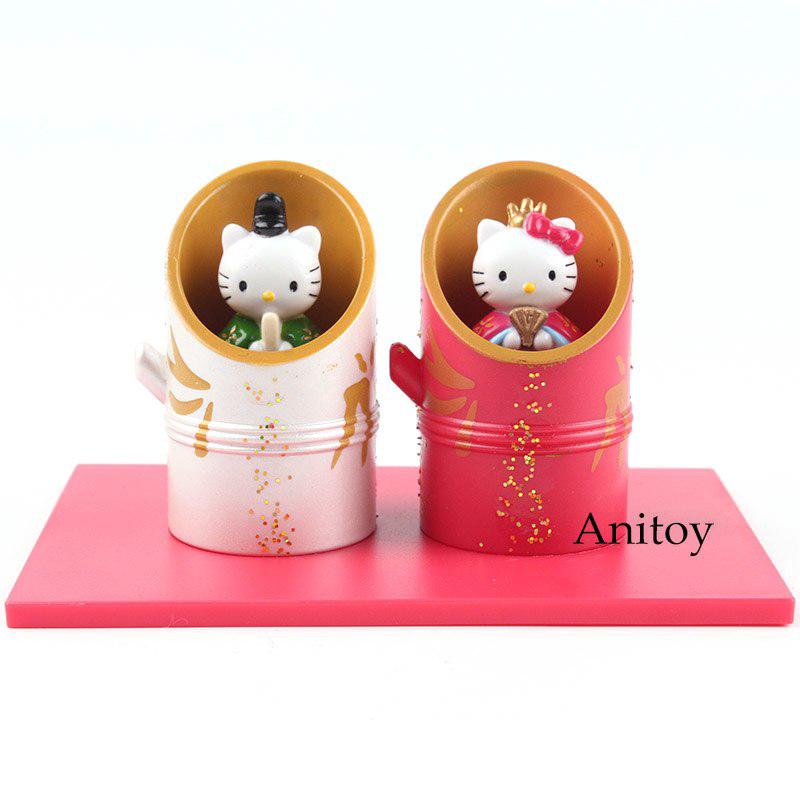 Set 2 mô hình Hello Kitty đồ chơi dễ thương