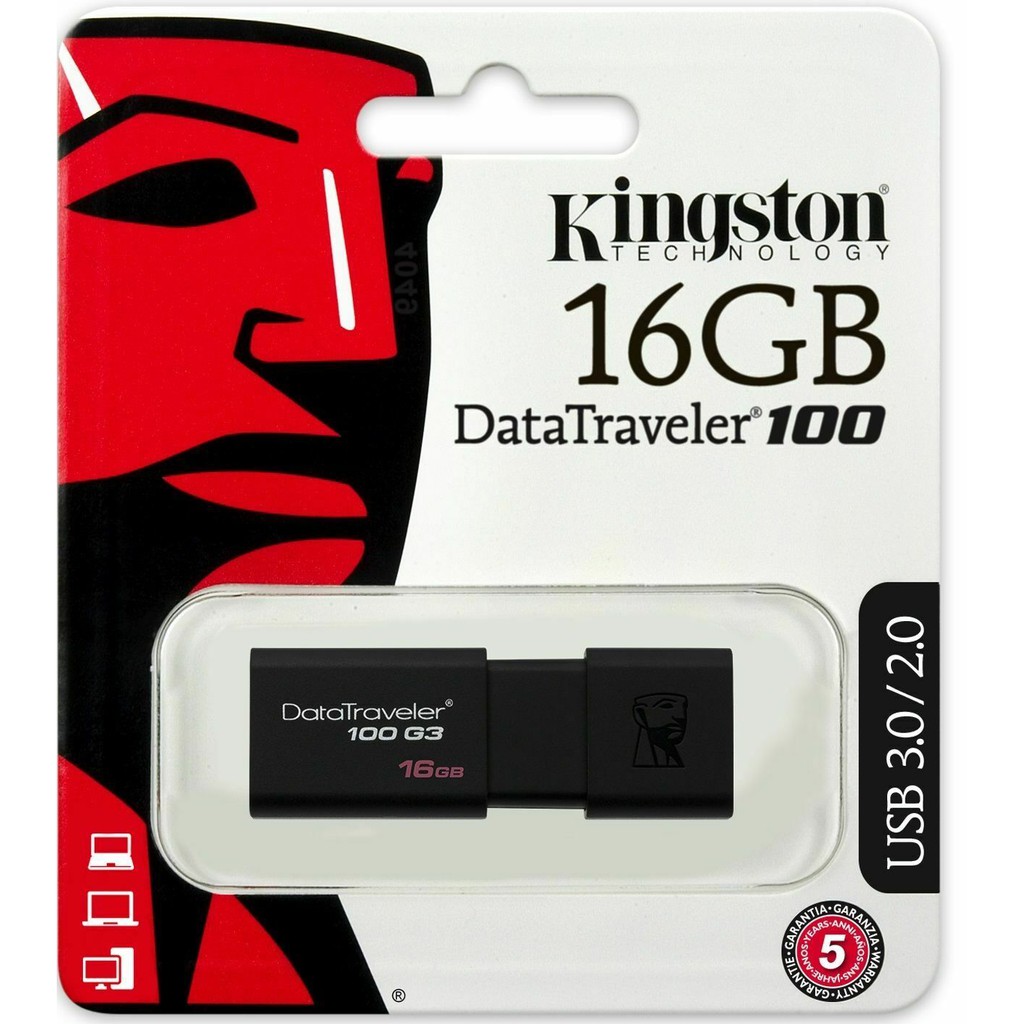 USB Kingston DT100G3 USB 3.0 16GB - BH 60 tháng FPT/SPC