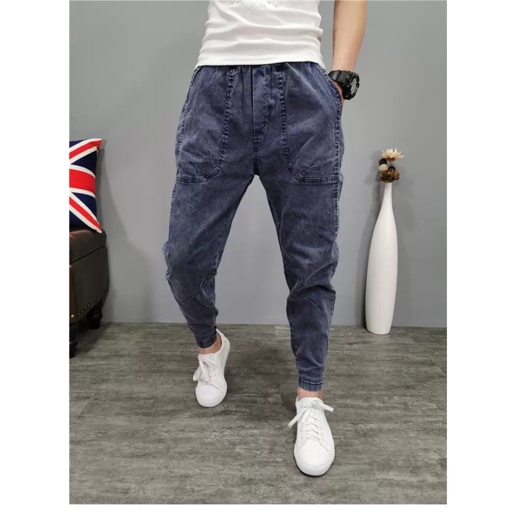 Quần Jean Nam Hàn Quốc -  Quần Bò Nam Jogger - Vải Mềm Mịn Không Ra Màu - Kiểu Dáng Thể Thao