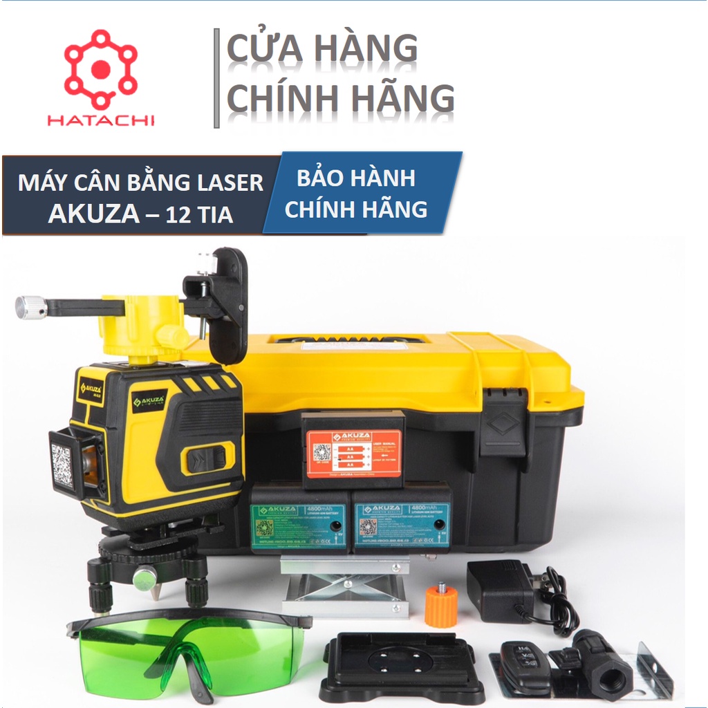 Máy cân bằng laze | máy cân bằng laze akuza 12 tia | bảo hành chính hãng 12 tháng